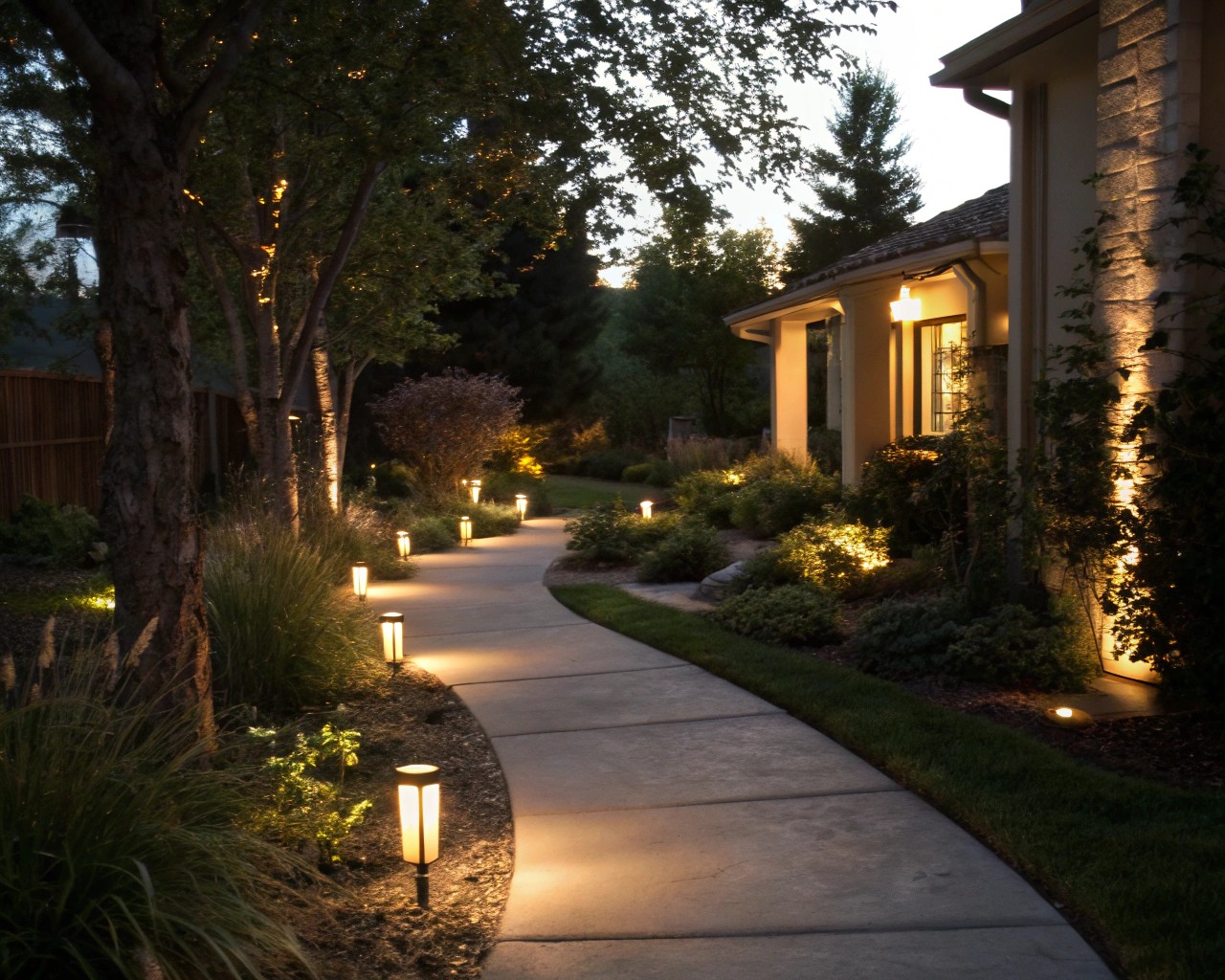 Thoughtful lighting design enhances safety and visual appeal.