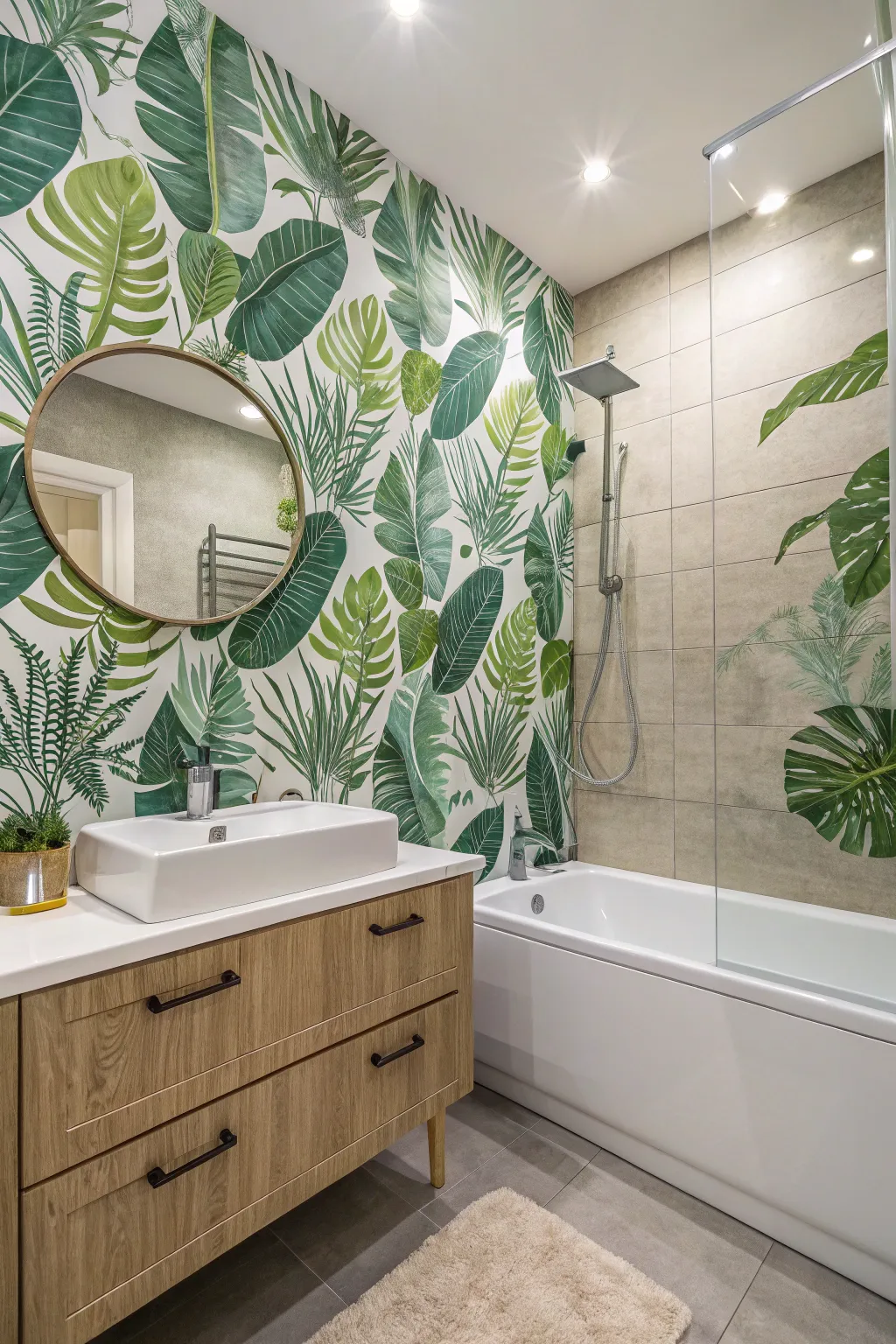 Fresh Wallpaper Inspiration to Revive Your Bathroom
