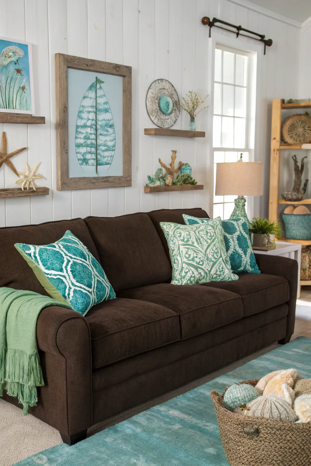 Room Styling Tips Using a Brown Couch