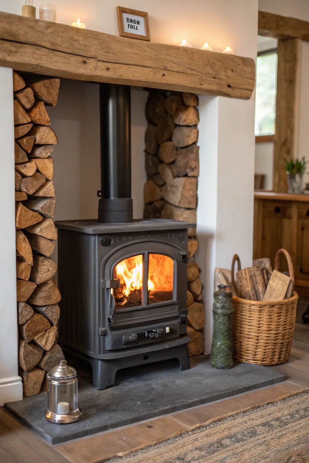 Enhancing Your Wood Stove Wall Space