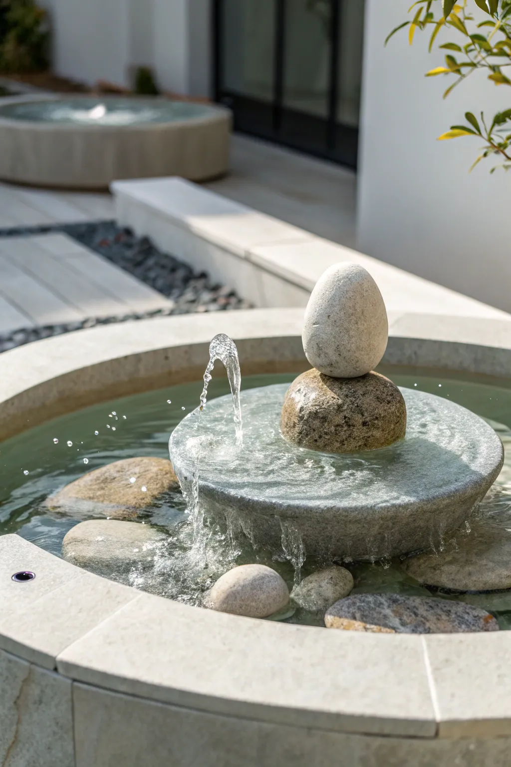 Elegant Fountain Bubbling Rock Designs