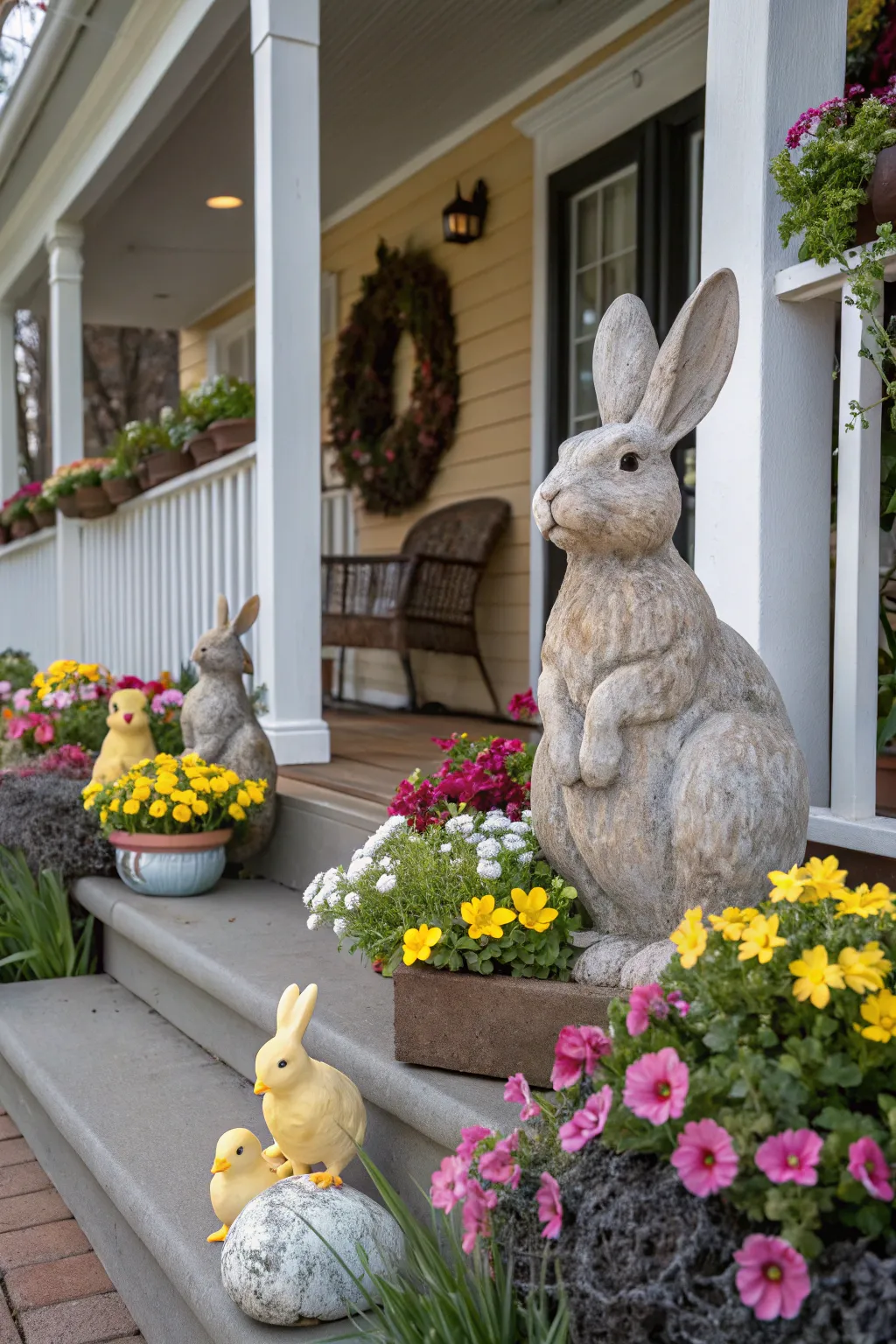 How to Add Holiday Cheer with Easter Decor for Your Porch