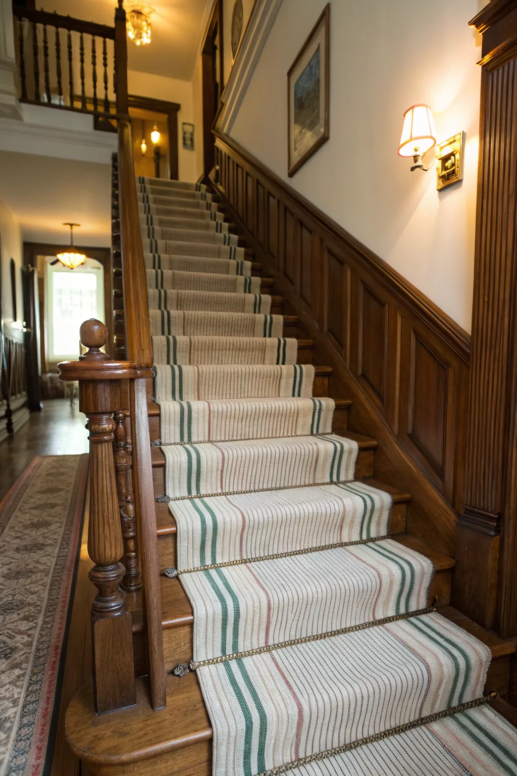 Striking Runner Choices for Striped Stairs