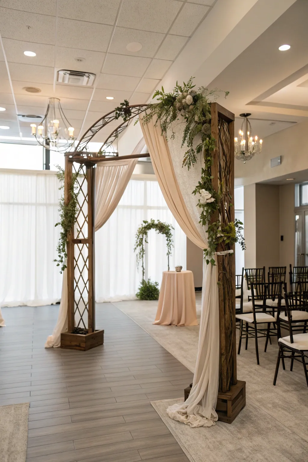 Detailed Looks at Indoor Wedding Arches
