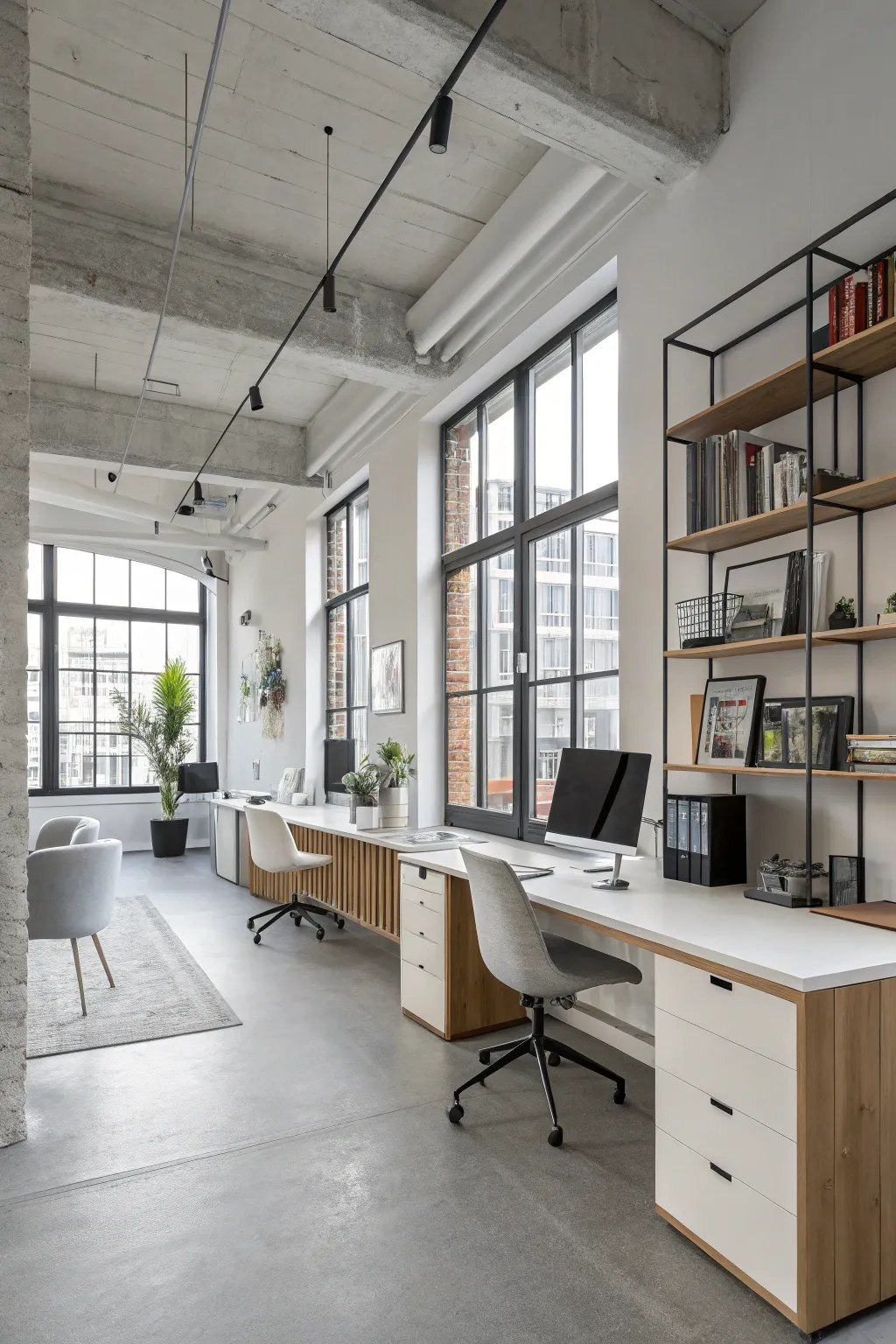 Unique Office Inspiration for Upstairs Lofts