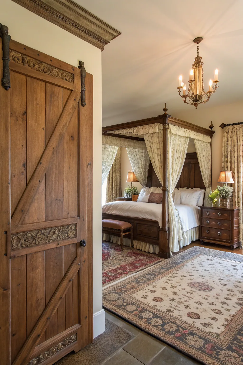 Elegant Barn Door Designs for Bedroom Entryways