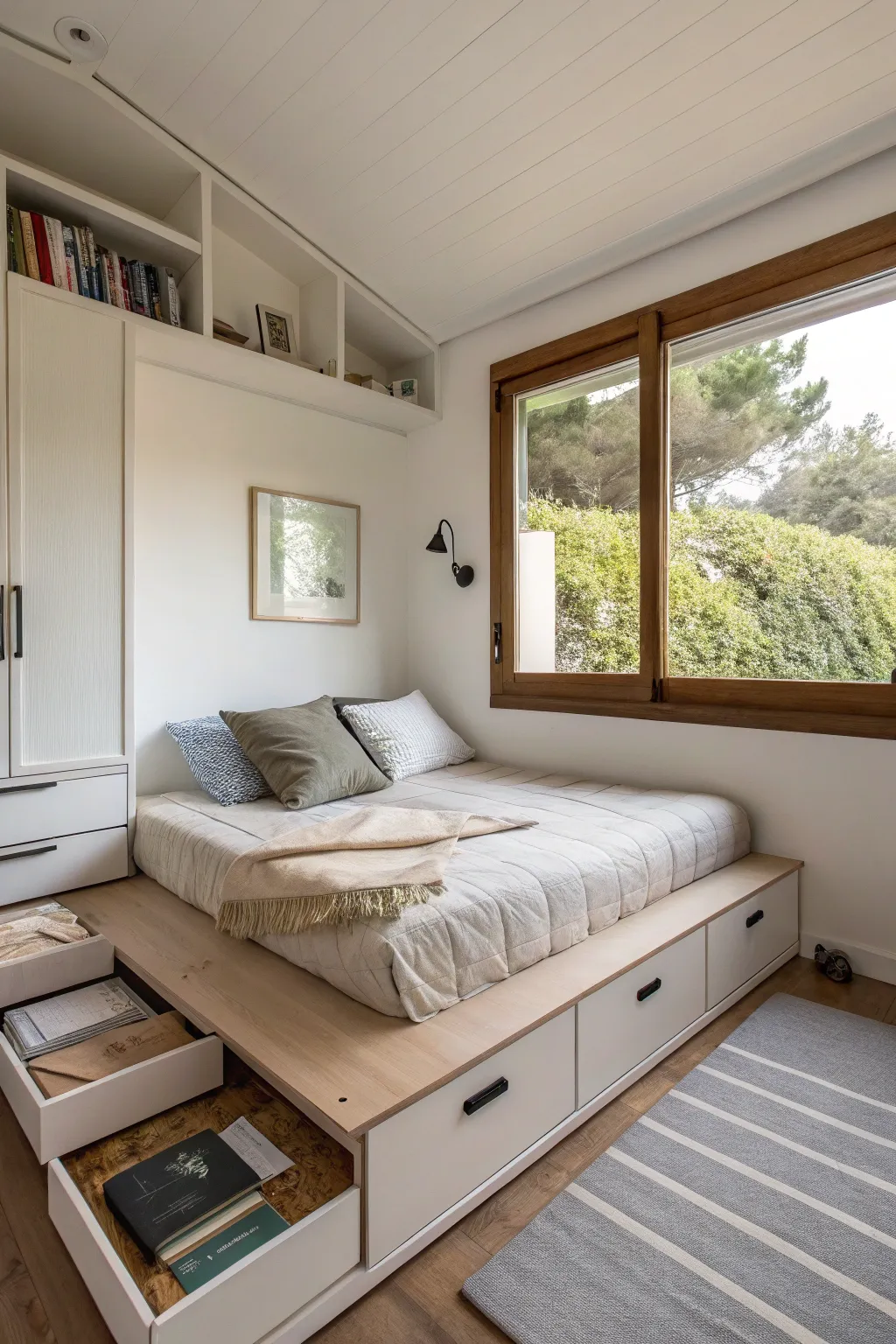 Chic Room Designs with Floor Beds